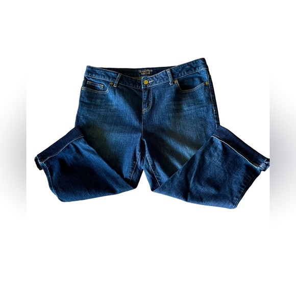 Vera Wang Simply Vera Straight Denim Capri Pants - Size 16P - Picture 5 of 9